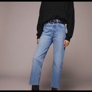 Zara High Rise straight ankle length jeans